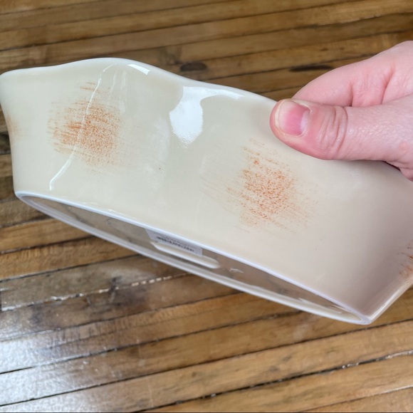 Zrike Everyday Oval Baking Dish Cream 1.5 Quart Stonewear - Picture 3 of 7